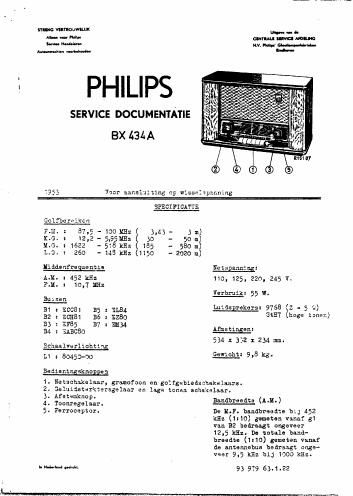 philips bx 434 a