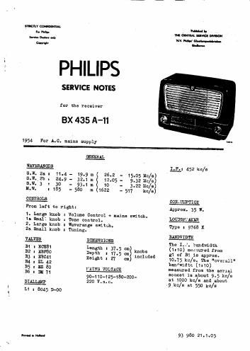 philips bx 435 a
