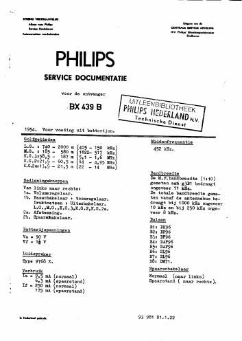 philips bx 439 b
