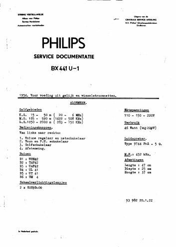 philips bx 441 u