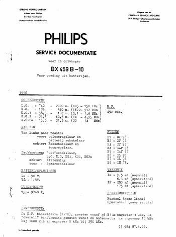 philips bx 459 b