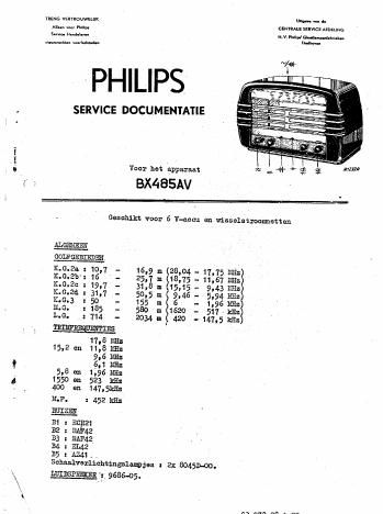 philips bx 485 av