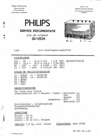 philips bx 493 a