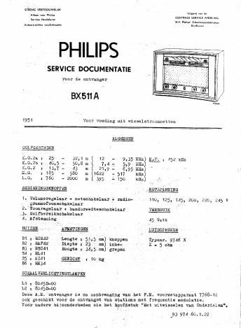 philips bx 511 a