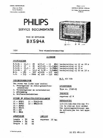 philips bx 594 a