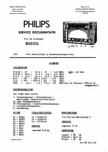 philips bx 610 a