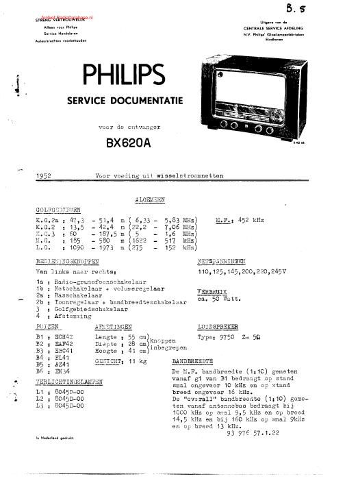 philips bx 620 a
