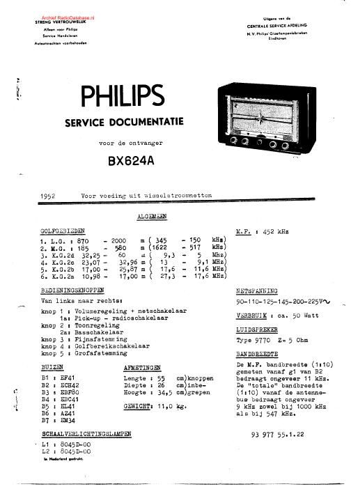 philips bx 624 a