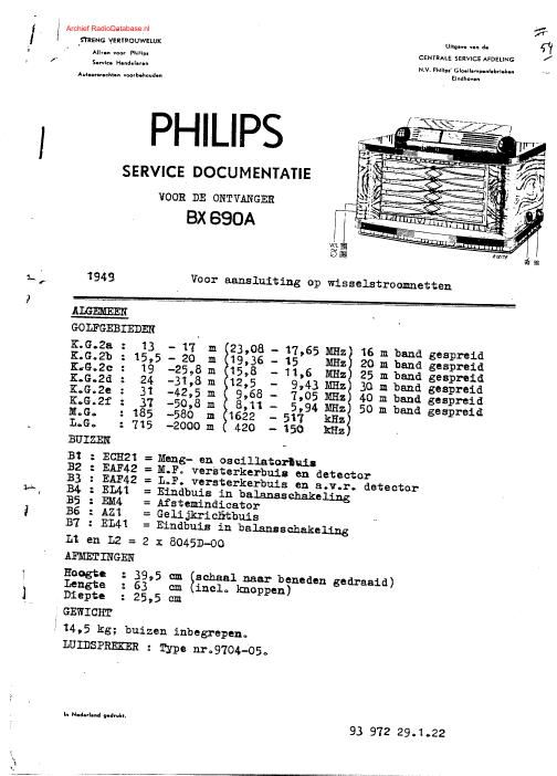 philips bx 690 a
