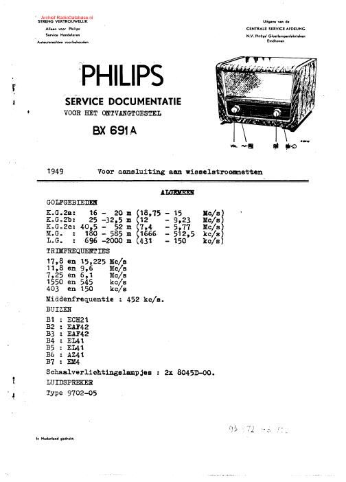 philips bx 691 a