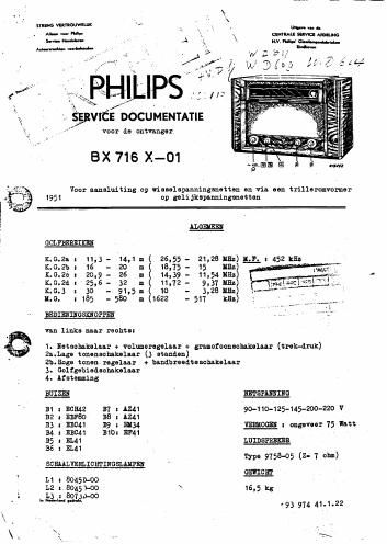 philips bx 716 x