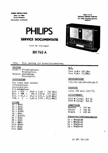 philips bx 740 a