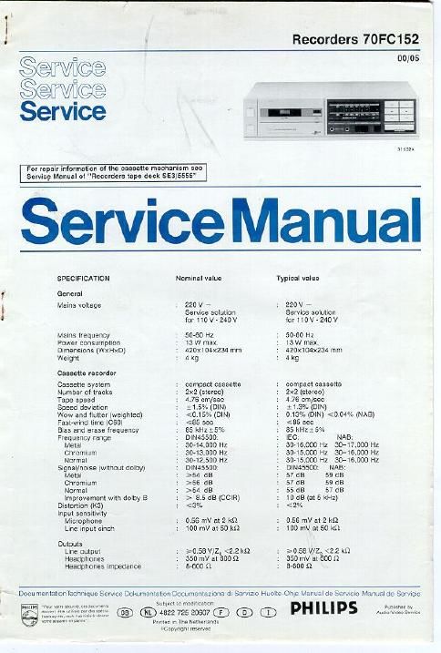 philips c 152 service manual