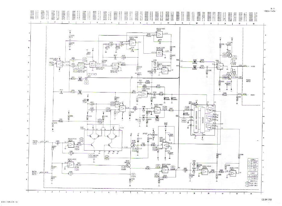 philips cd 100 schematic