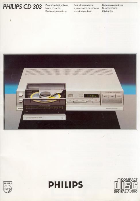philips cd 303 owners manual