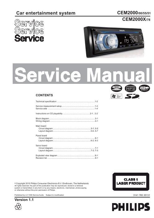 philips cem 2000 service manual