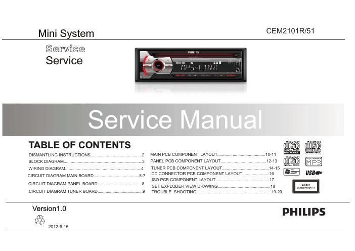 philips cem 2101 r service manual