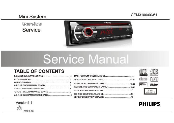 philips cem 3100 service manual