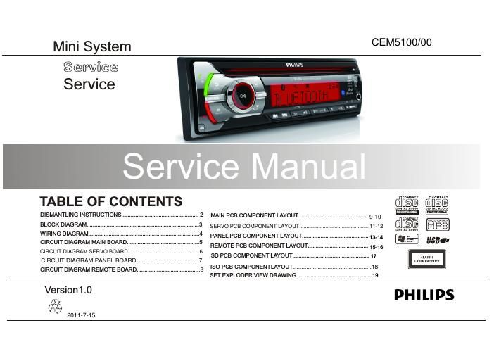 philips cem 5100 service manual
