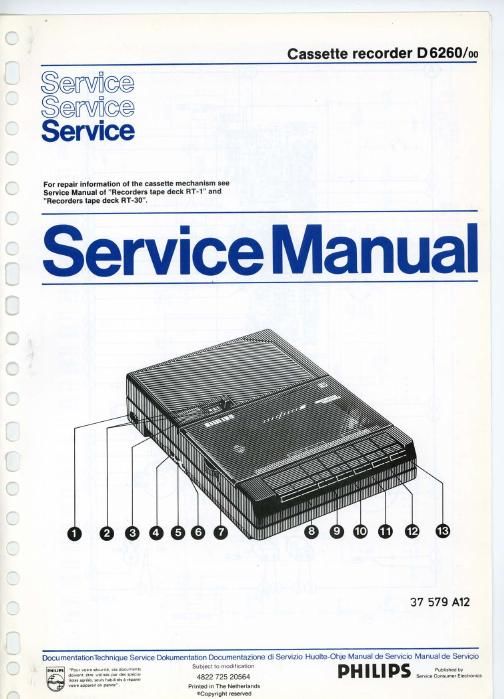 philips d 6260 service manual