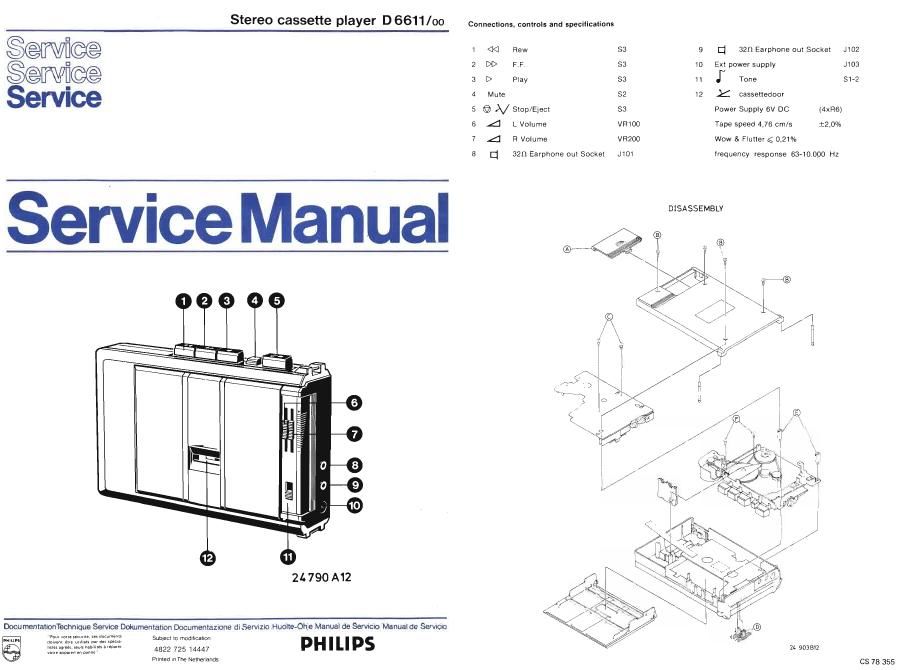 philips d 6611 service manual
