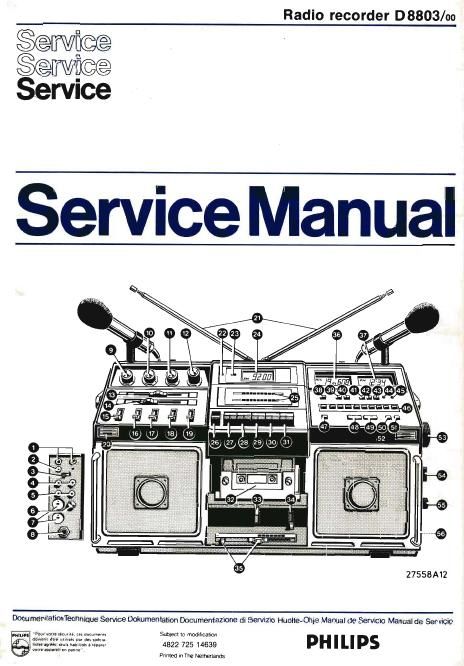 philips d 8803 service manual