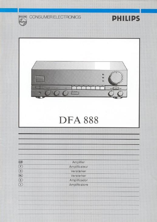philips dfa 888 owners manual