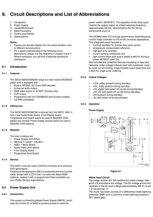 philips dvd 962 sa service manual