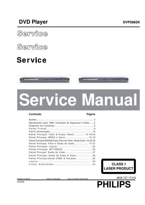 philips dvp 5965 k service manual