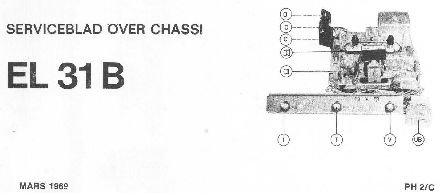 philips el 31 b service manual swedish