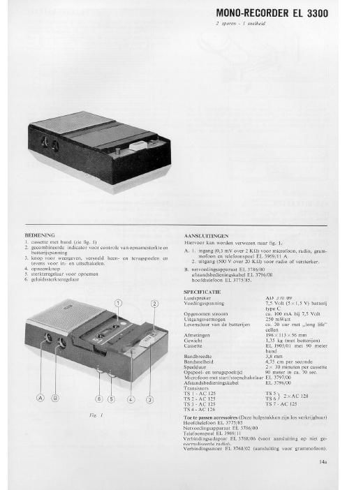 philips el 3300 service manual