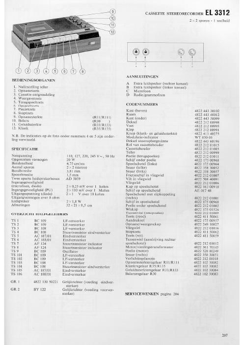 philips el 3312 service manual