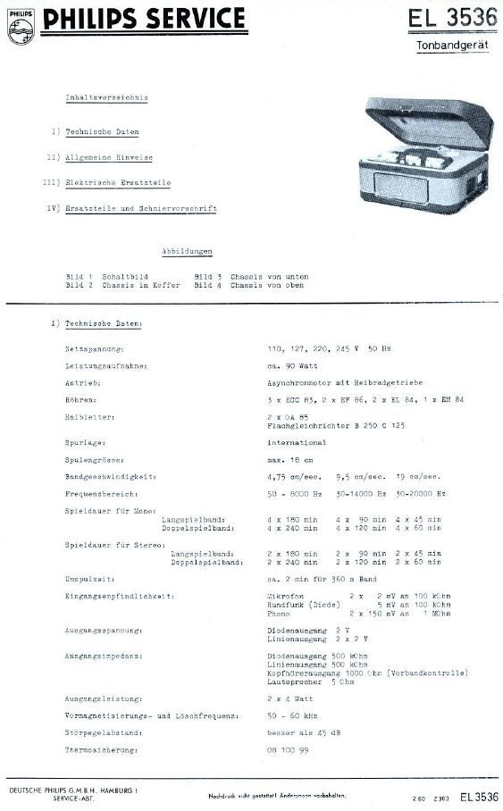 philips el 3536 service manual