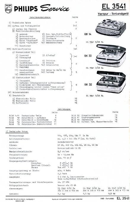 philips el 3541 service manual