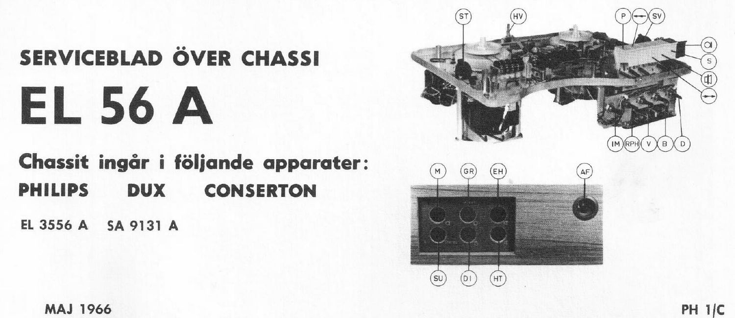 philips el 56 a service manual swedish