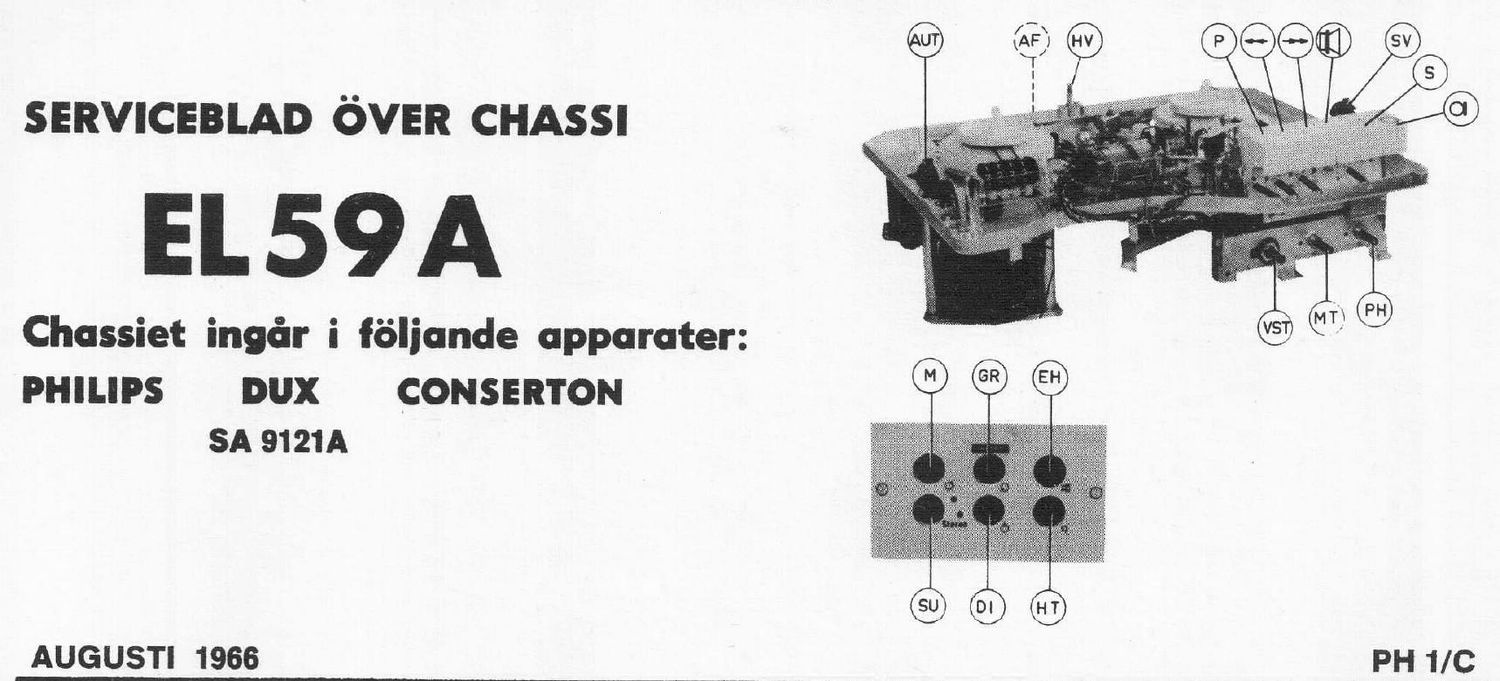 philips el 59 a service manual swedish