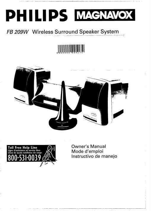 philips fb 209 w owners manual