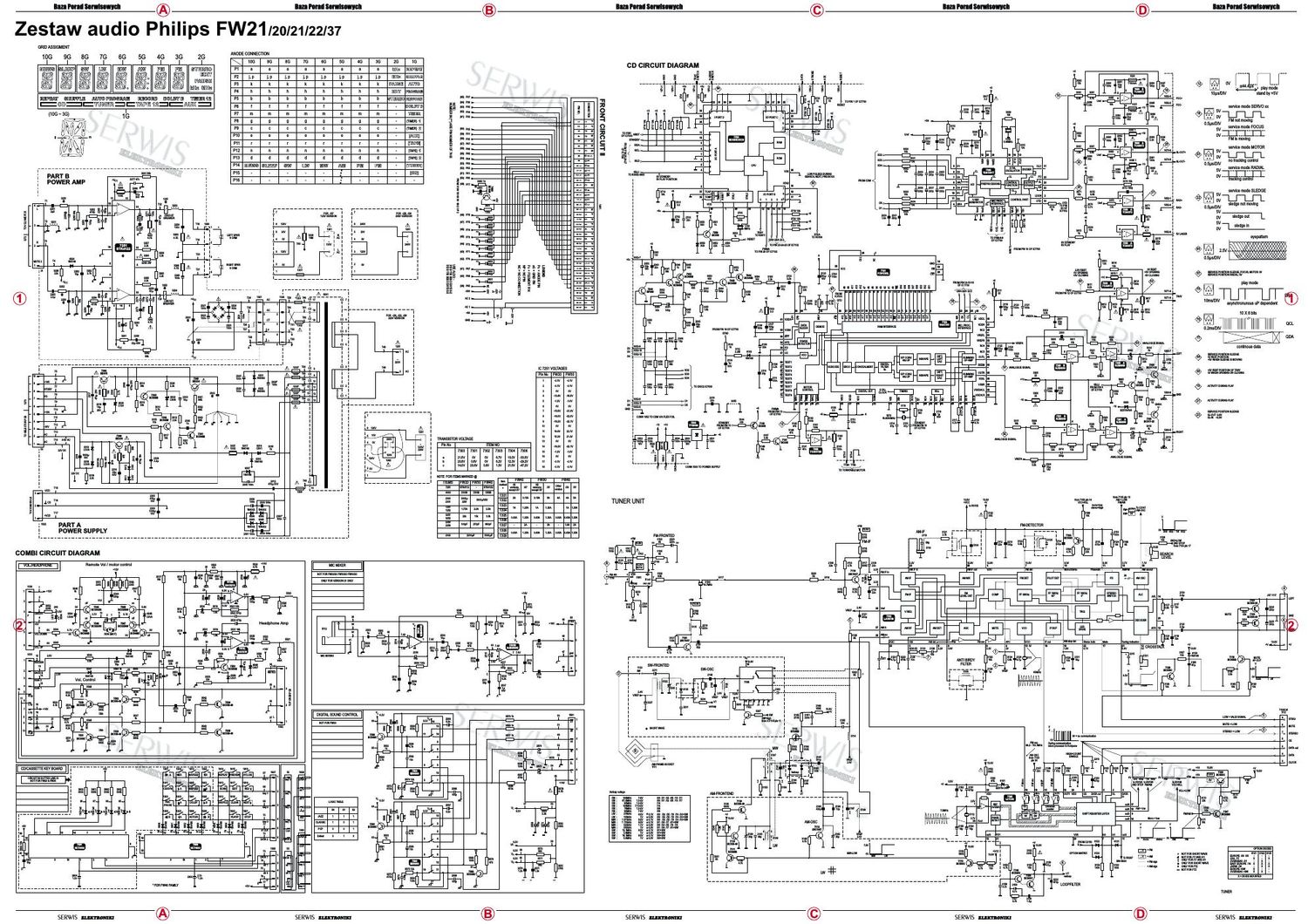 philips fw 21 schematic