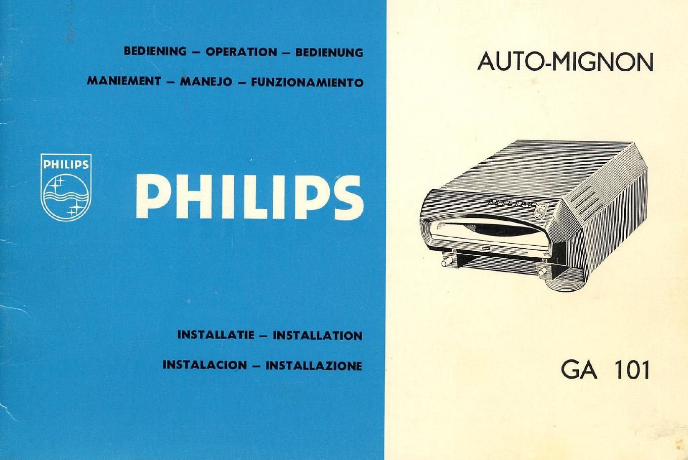 philips ga 101 bedienungsanleitung