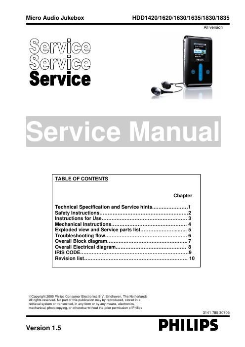 philips hdd 1420 service manual
