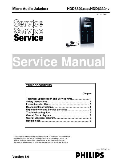 philips hdd 6320 service manual
