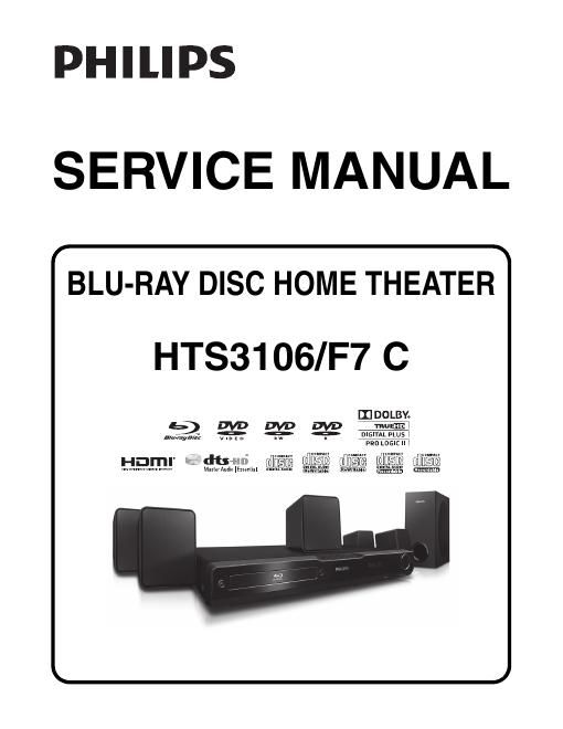 philips hts 3106 fc 7 service manual