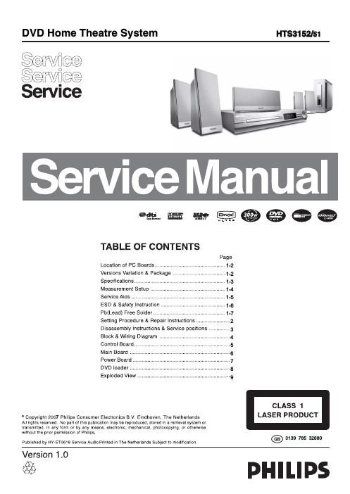 philips hts 3152 service manual