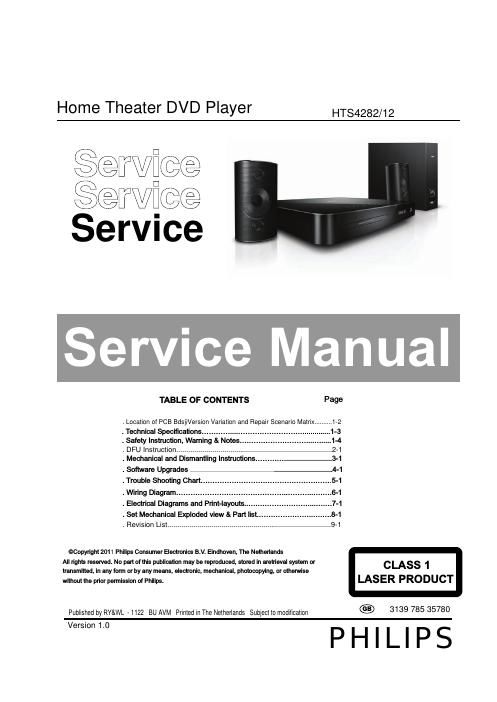 philips hts 4282 service manual