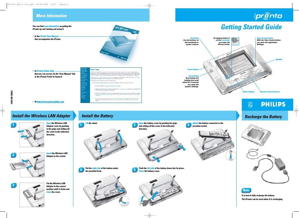 philips ipronto owners manual