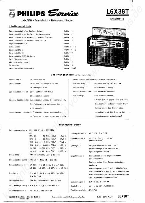 philips l 6 x 38 t