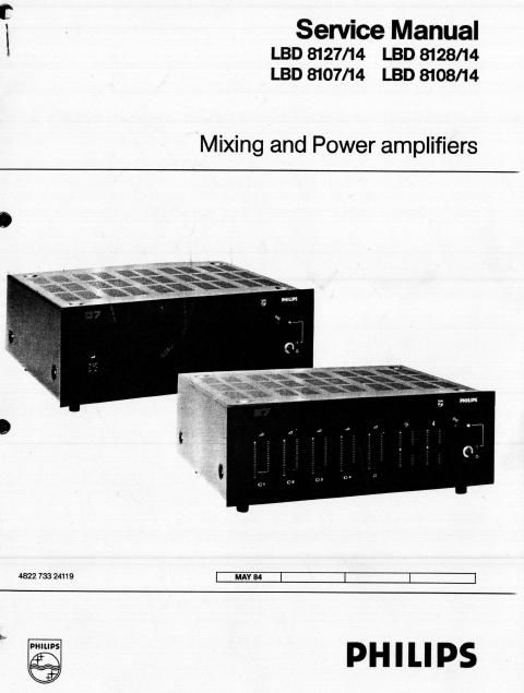 philips lbd 8107 8108 8127 8128 schematic