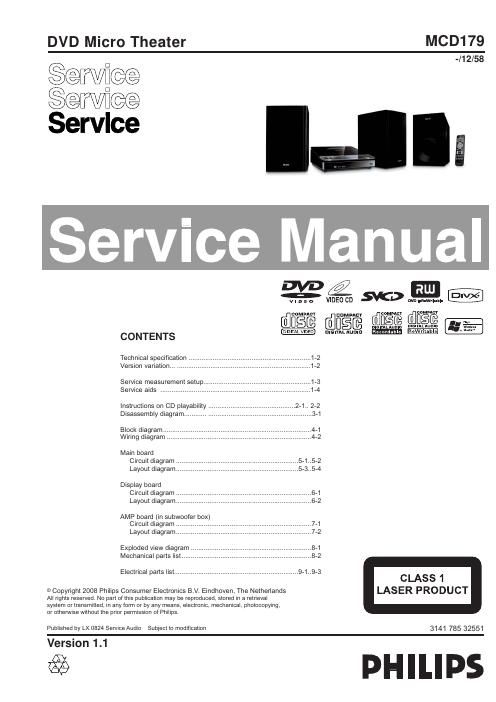 philips mcd 179 service manual