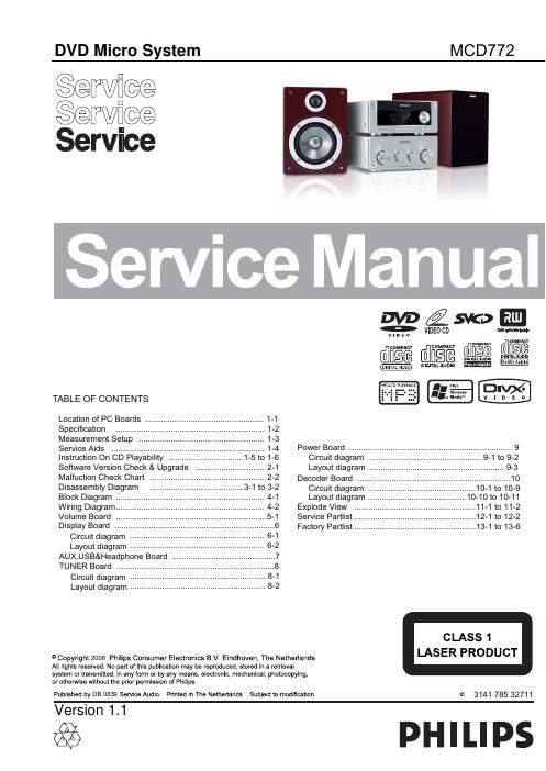philips mcd 772 service manual