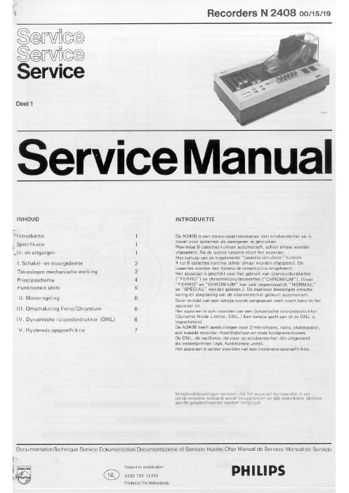 philips n 2408 service manual